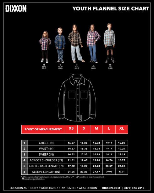 OVERTIME HOODED FLANNEL JACKET - YOUTH